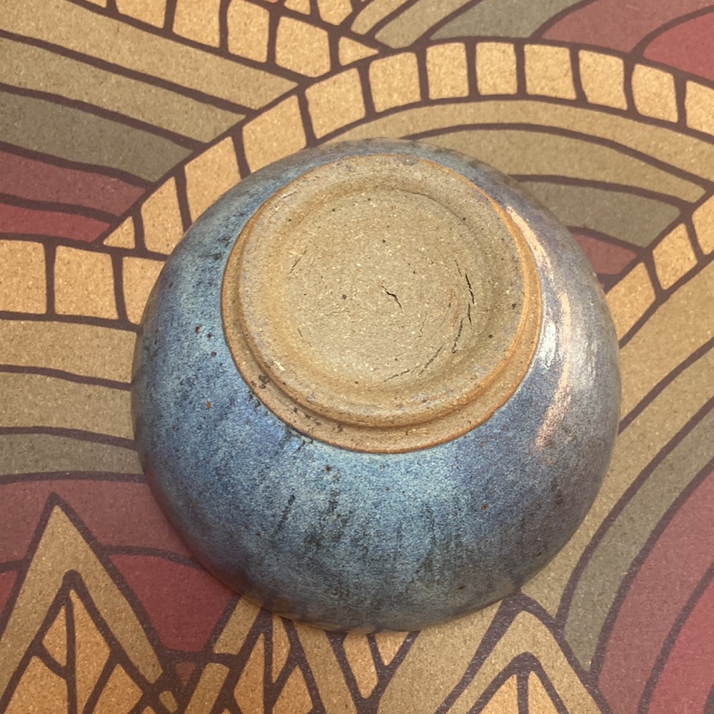 Unique studio pottery display potpourri bowl ceramic stoneware glazed planter - Picture 7 of 12